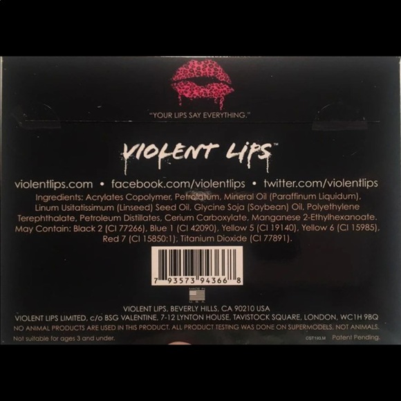 Violent Lips Pink Cheetah print Lip Tattoos - Picture 4 of 5